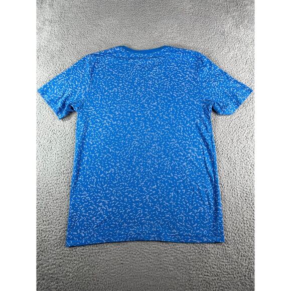 Nike Shirt Mens Medium Blue Athletic Stretch Fit Tee Crew Neck Short Sleeve - Picture 9 of 11
